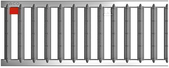 ACO Self Stegrost Edelstahl elektropoliert für Linienentwässerung 100 cm - Image 2